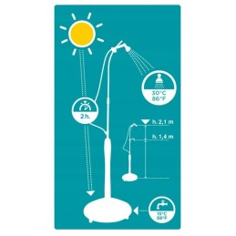 Sodo dušas, saulės dušas, žarnų komplektas, 10 m