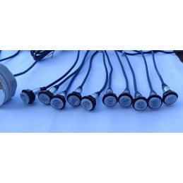 Apšvietimo rinkinys su 12 lempučių kubilui, povandeniniam SPA, sūkurinei voniai, įvairiaspalvis hitas