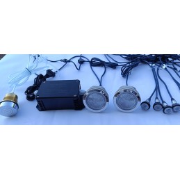 Apšvietimo rinkinys su 12 lempučių kubilui, povandeniniam SPA, sūkurinei voniai, įvairiaspalvis hitas