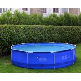 Didelis sodo baseinas, plieninis filtro siurblys, 19 in 1, 366x366 cm