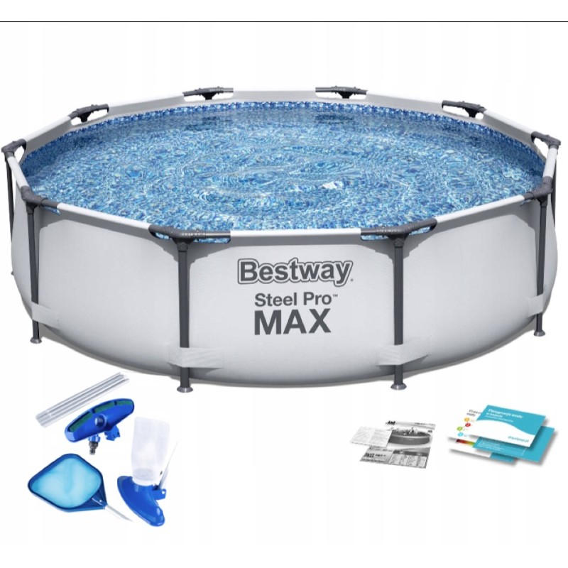 Didelis baseino rėmo dulkių siurblys dugno valymui