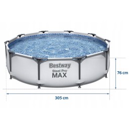 Didelis baseino rėmo dulkių siurblys dugno valymui