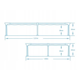 Plieninis sodo baseinas 221x150x43cm bestway 16in1