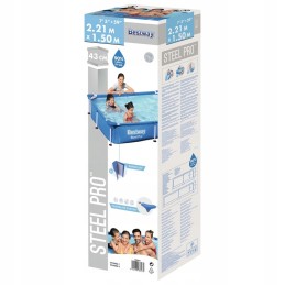 Plieninis sodo baseinas 221x150x43cm bestway 16in1