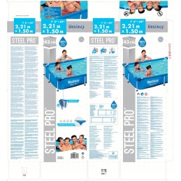 Plieninis sodo baseinas 221x150x43cm bestway 16in1