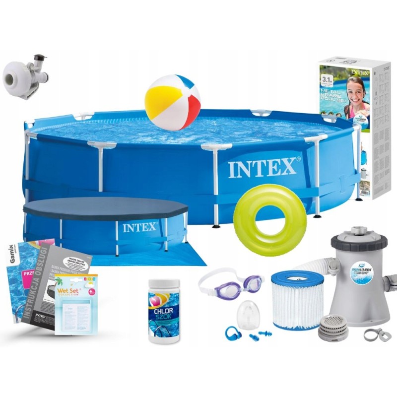 Sodo baseino baseinas 305x76 intex 28202 rinkinys 15in1 max modelis 2024