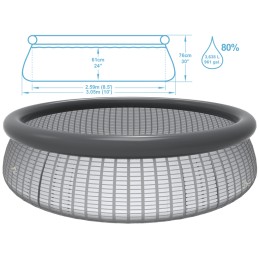 Bestway 57270 išsiplėtimo baseinas, siurblys, filtras, 305x76cm