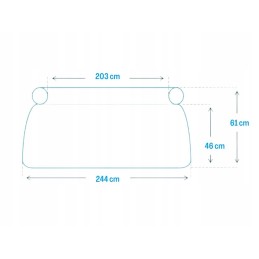 Intex išsiplečiantis sodo baseinas 244x61 28106 8in1