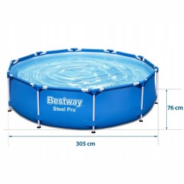 Bestway apvalus sodo karkasinis baseinas 56677