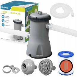 Filtro siurblys baseinams 3028l h bestway 58386 kasetė su filtru