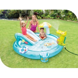 Vandens žaidimų aikštelė intex aligatorius krokodilas purkštukas slide ackesoria