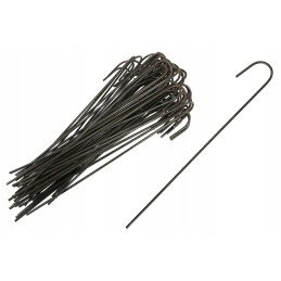 ✨ ilgi metaliniai kaiščiai agrotekstilei, agrotekstilei ir geotekstilei tvirtinti, modelis 'j' kmj500r 25cm - (500 vnt.)