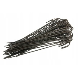 ✨ ilgi metaliniai kaiščiai agrotekstilei, agrotekstilei ir geotekstilei tvirtinti, modelis 'j' kmj500r 25cm - (500 vnt.)