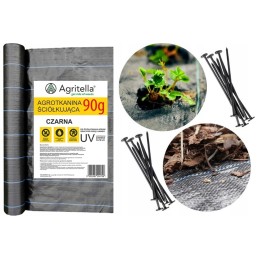 ✨Agritella nuo piktžolių mulčiavimo audinys + smeigtukai 50 vnt