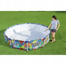 Plieninis profesionalus baseinas vaikams bestway gyvūnų pasaulis 305x66cm 10ft