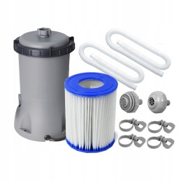 Bestway 57376 išsiplėtimo baseino sodo apvalus 396x84 cm siurblio dangtis