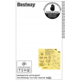 Bestway 57376 išsiplėtimo baseino sodo apvalus 396x84 cm siurblio dangtis