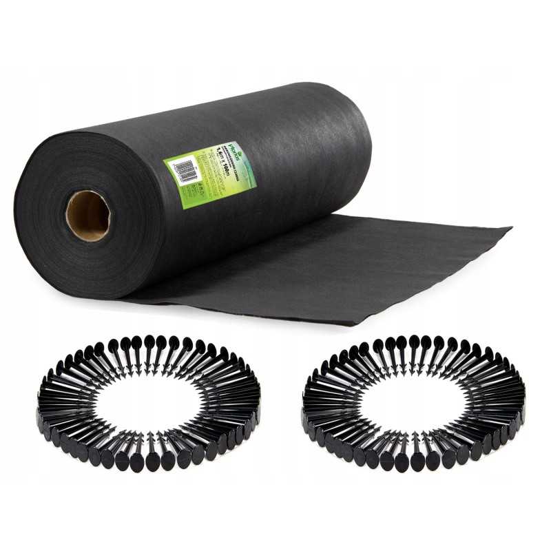 ▶agrotekstilė sodo agrotekstilė piktžolėms 1,6x100m 100 smeigtukų