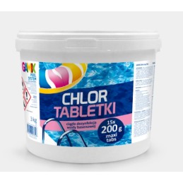 Gamix chloro tabletės 5kg, ilgai veikia baktericidiškai