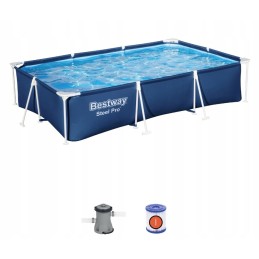 Prabangus plieninis profesionalaus rėmo baseinas 300x201x66