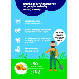 Drenažo įvorė fi 50 (vamzdžiams 40-55 mm)