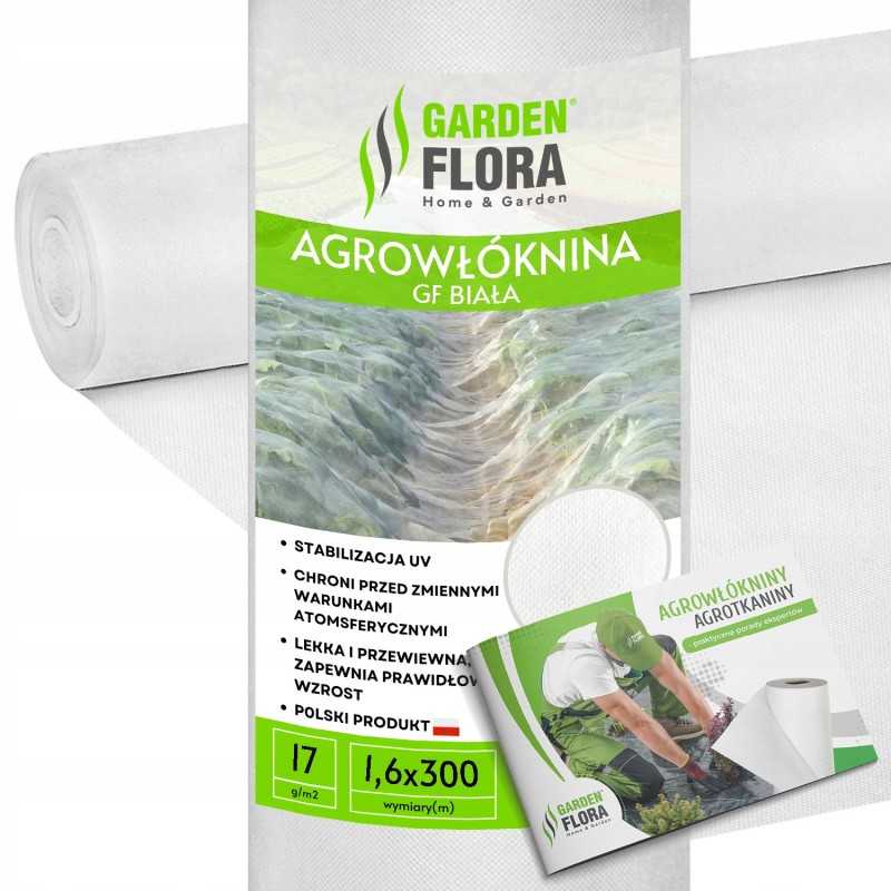 Balta žieminė agrotekstilė gf 1,6x300m užvalkalas agrotekstilė atsilieka 17g