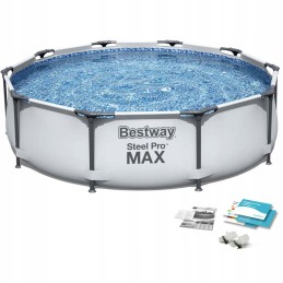 Didelis karkasinis sodo baseinas, saugus vasarai