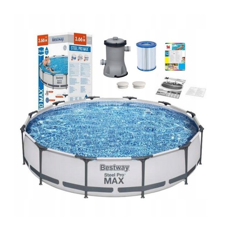 Sodo karkasinis baseinas 366x76 cm bestway 56416