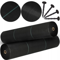 ⭐⭐Apsaugos nuo piktžolių kilimėlis agrotekstilė agrotekstilė + inkarai 1,6x50 m uv⭐⭐