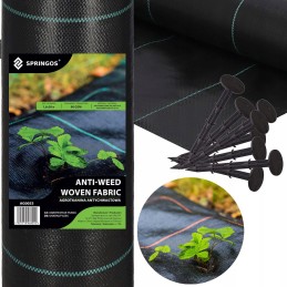 ⭐⭐Apsaugos nuo piktžolių kilimėlis agrotekstilė agrotekstilė + inkarai 1,6x50 m uv⭐⭐