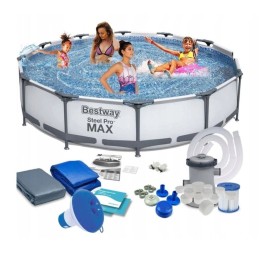 Frame pool 56416 pro max 366x76 bestway max rinkinys
