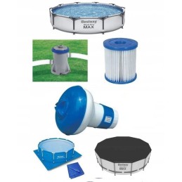 Frame pool 56416 pro max 366x76 bestway max rinkinys