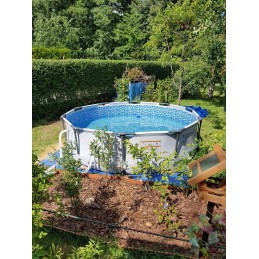 Apvalaus rėmo sodo baseino plieninis pro max bestway 56408