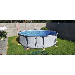 Apvalaus rėmo sodo baseino plieninis pro max bestway 56408
