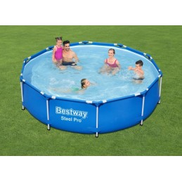 Plieninis pro pool 305x76 bestway 3in1 siurblio filtras