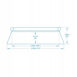 Bestway 57270 pripučiamas baseinas oe 305 x 76 cm