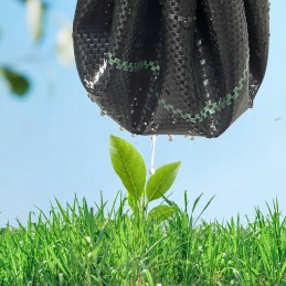 Nuo piktžolių agrotekstilė agrotekstilė 90g juoda 1,6x50m UV 3% kaiščiai