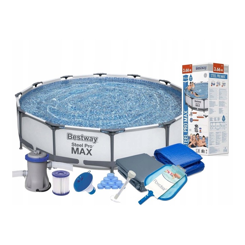 Frame pool 56416 pro max 366x76 bestway visas komplektas