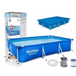 Bestway sodo rėmo baseinas 300x201x66 komplektas
