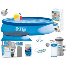 Išplečiamas sodo baseinas 396x84 intex 28142 rinkinys 15in1 modelis 2024