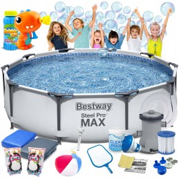Plieninis sodo baseinas 305x76cm bestway 17in1 maks