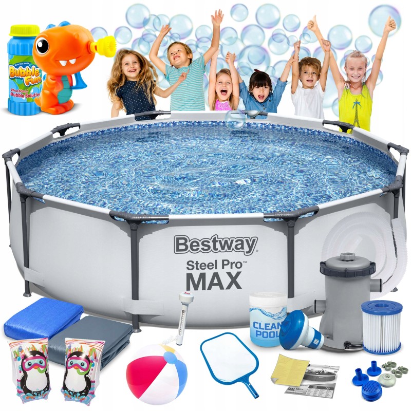 Plieninis sodo baseinas 305x76cm bestway 17in1 maks