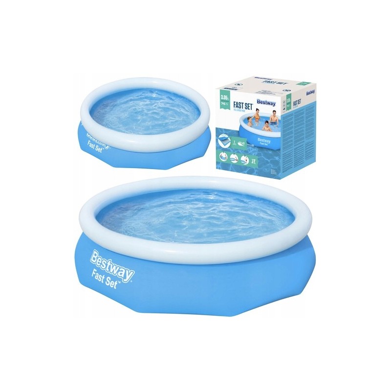 Vaikiškas pripučiamas baseinas 305x76cm bestway 57266