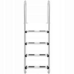 Nerūdijančio plieno baseino kopėčios, 4 pakopos, 1570 mm