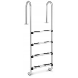 Nerūdijančio plieno baseino kopėčios, 4 pakopos, 1570 mm