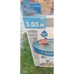 Sodo baseinas ant rėmo su filtro siurblio filtru 366 76 cm 12 pėd