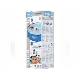 Bestway 366 rėmo šeimos baseinas 76 cm 12 pėdų siurblys