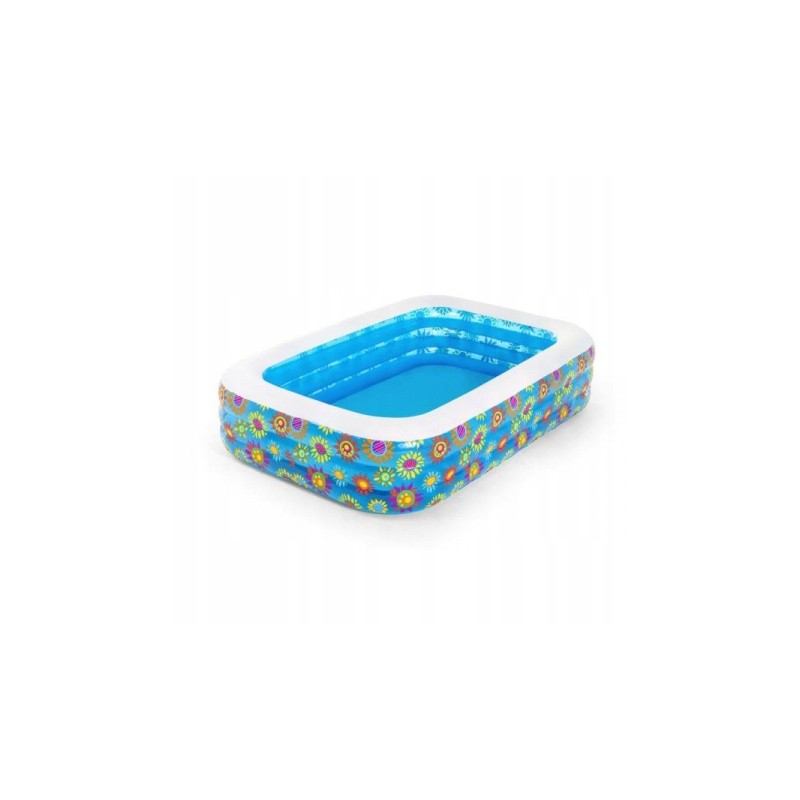 Pripučiamas baseinas 229x152x56cm 702l bestway gėlės