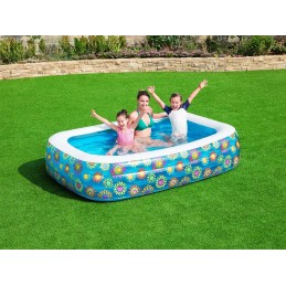 Pripučiamas baseinas 229x152x56cm 702l bestway gėlės