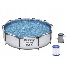 Didelis 3-in-1 rėmo sodo baseinas 305x76 + nemokamai